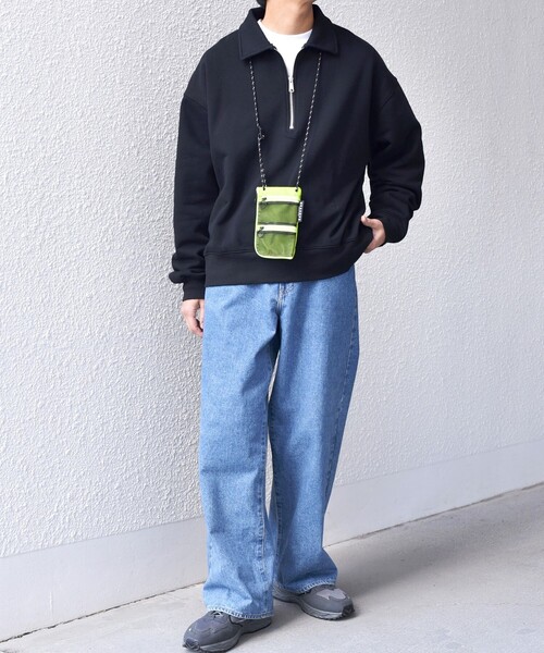 MAISON CANVVAS（メゾンキャンバス）の「【SHIPS any別注】MAISON CANVVAS: メッシュ ウォレット マルチ ショルダーポーチ◇（ショルダーバッグ・メンズ・ブラック/オレンジ/ネイビー/ベージュ/ライトグリーン・ONE SIZE）」の20枚目の写真