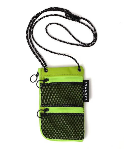 MAISON CANVVAS（メゾンキャンバス）の「【SHIPS any別注】MAISON CANVVAS: メッシュ ウォレット マルチ ショルダーポーチ◇（ショルダーバッグ・メンズ・ブラック/オレンジ/ネイビー/ベージュ/ライトグリーン・ONE SIZE）」の7枚目の写真