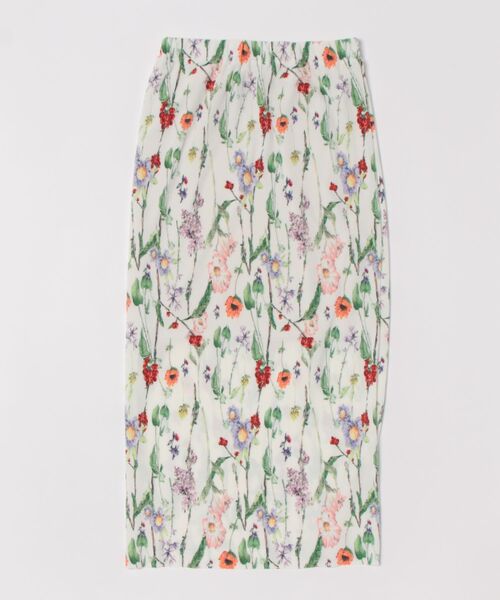 wee9s（ウィークス）の「daily daily super stretch flower pleats skirt（スカート・レディース・アイボリー/ブラック・LONG/FREE）」の2枚目の写真