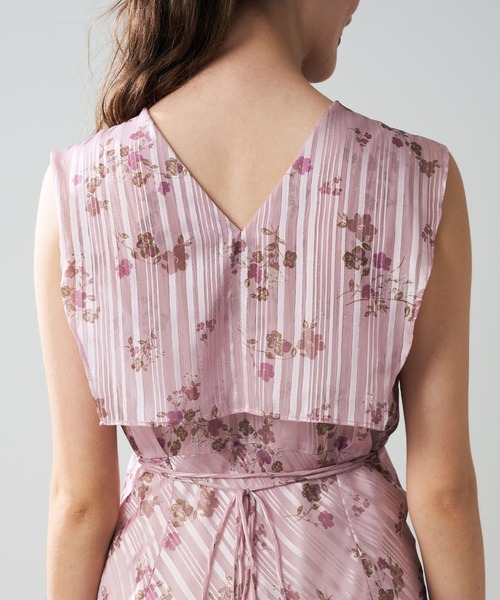 ラメストライプブーケワンピース（ワンピース）｜ME COUTURE（ミー