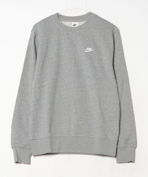 NIKE(ナイキ)の「ナイキ NIKE ナイキ クラブ FT L/S クルー(スウェット・メンズ・グレー/ブラック・S/M/L/LL/3L)」の2枚目の写真