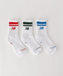 NEW BALANCE | ＜New Balance＞ライン ソックス3P / キッズ  18cm-24cm(ソックス/靴下)