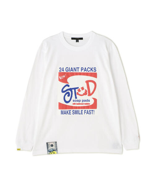 STUD MUFFIN（スタッドマフィン）の「STUD MUFFIN/スタッドマフィン/Stud Make Smaile Fast！L/S Tee（Tシャツ/カットソー・メンズ・ホワイト/ブラック・3/2/4）」の13枚目の写真