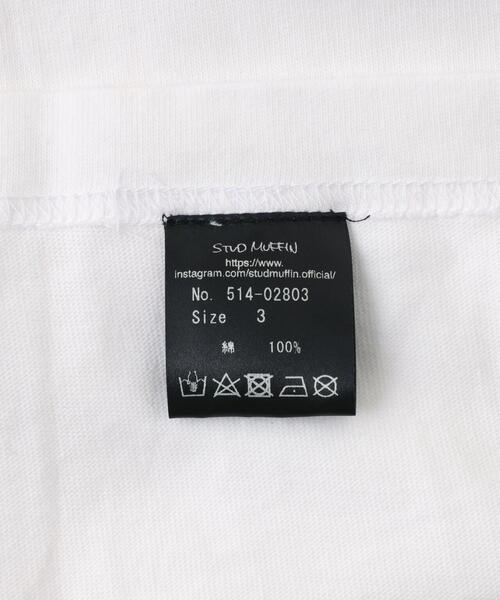 STUD MUFFIN（スタッドマフィン）の「STUD MUFFIN/スタッドマフィン/Stud Make Smaile Fast！L/S Tee（Tシャツ/カットソー・メンズ・ホワイト/ブラック・3/2/4）」の6枚目の写真