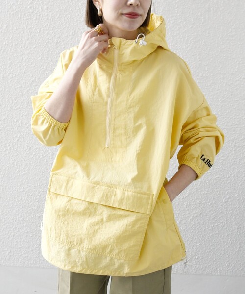 SHIPS for women / シップスウィメン 【SHIPS any別注】La Hutte:〈洗濯機可能〉ロゴ アノラック パーカー セール】【SHIPS any別注】La Hutte:〈洗濯機可能〉ロゴ