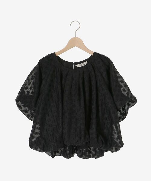 TORRAZZO DONNA ドットバルーンブラウス torrazzo donna（トラッゾドンナ）】ドットオーガンジーバルーン