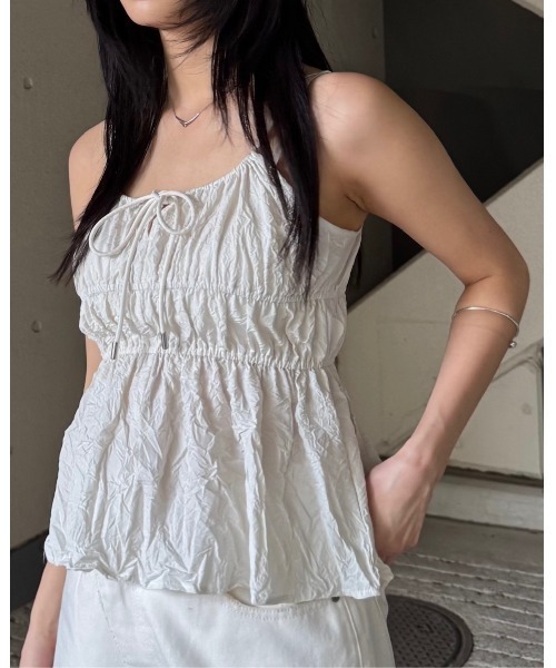 新品未使用タグ付き☆MOUSSY　CRINKLED サテンキャミ moussy｜CRINKLED サテンキャミ | Rakuten Fashion(楽天