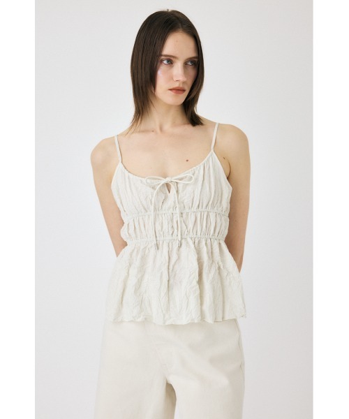 MOUSSY(マウジー)の「CRINKLED SATIN キャミソール(キャミソール・レディース・ブラック/ブラウン系その他/オフホワイト・FREE)」の19枚目の写真