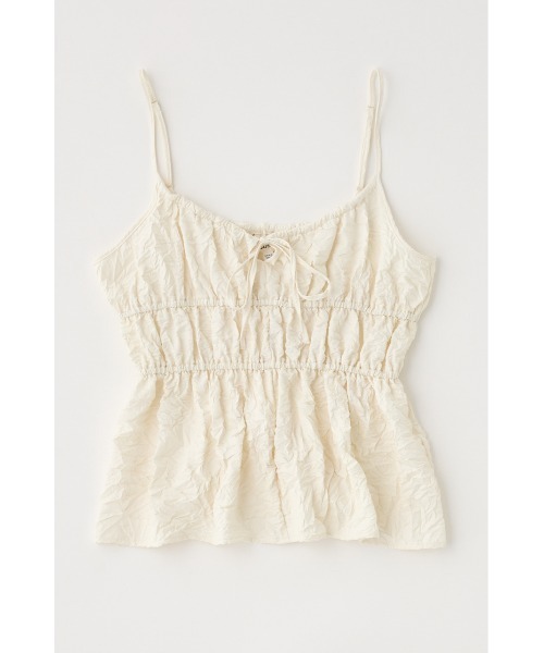 MOUSSY(マウジー)の「CRINKLED SATIN キャミソール(キャミソール・レディース・ブラック/ブラウン系その他/オフホワイト・FREE)」の16枚目の写真