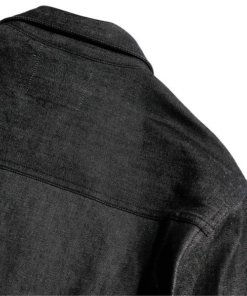 PENNEYS(ぺニーズ)の「PENNEY'S FOREMOST / ペニーズフォアモスト PLEATS JACKET 1ST RIGID リジッド ブラックデニム デニムジャケット(デニムジャケット・メンズ・ブラック・44/42)」の13枚目の写真
