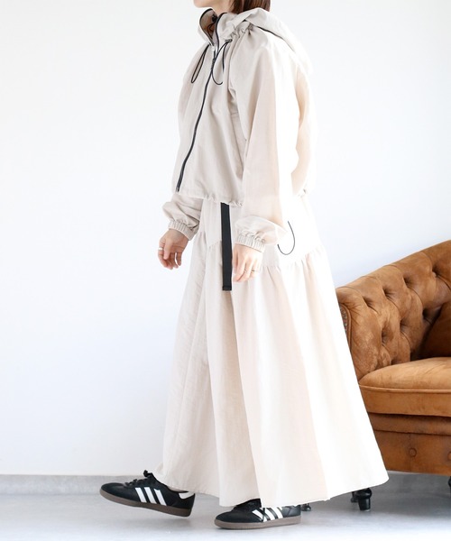 cepo(セポ)の「〈セットアップ可能〉グログランフレアースカート(スカート・レディース・グレー/ブラック/オフホワイト・M)」の13枚目の写真