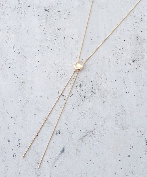 THE SHOP TK （ザ ショップ ティーケー ）の「カラービジューラリエット（ネックレス・レディース・クリア/グリーン系/ゴールド系/ゴールド系1/シルバー系/シルバー系1・00）」の6枚目の写真