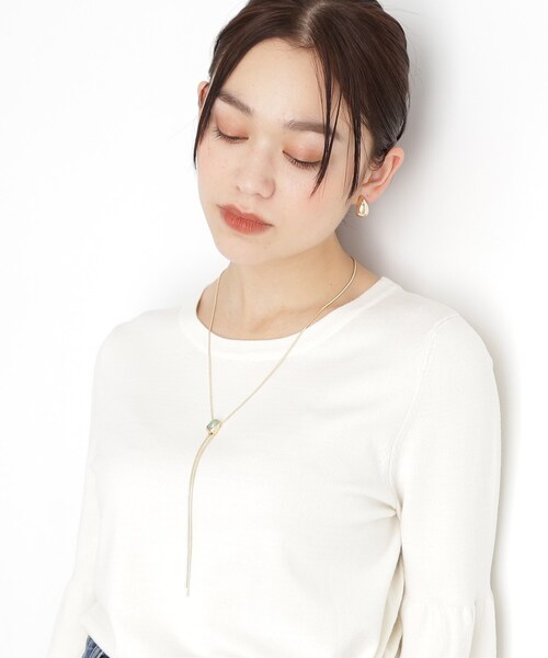 THE SHOP TK （ザ ショップ ティーケー ）の「カラービジューラリエット（ネックレス・レディース・クリア/グリーン系/ゴールド系/ゴールド系1/シルバー系/シルバー系1・00）」の11枚目の写真