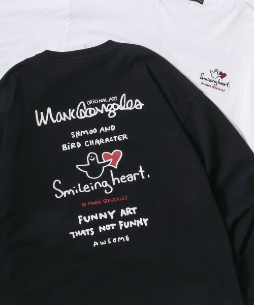 Mark Gonzales(マーク・ゴンザレス)の「2026AW MARK GONZALES/マークゴンザレス オーバーサイズ ワンポイント刺繍 袖プリント バックプリント ロングスリーブTシャツ レディース メンズ(Tシャツ/カットソー・メンズ・ホワイト系その他3/ホワイト系その他/ホワイト/ブラック系その他/ホワイト系その他2/ブラック系その他3/ブラック/ブラック系その他2/ホワイト系その他4/ブラック系その他5/ホワイト系その他5/ブラック系その他4/ブラック系その他6/ホワイト系その他6/ブラウン系その他/ブラック系その他7・M/L/LL)」の10枚目の写真