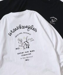 Mark Gonzales（マーク・ゴンザレス）の「2026SS MARK GONZALES マークゴンザレス オーバーサイズ ワンポイント刺繍 袖プリント バックプリント ロングスリーブTシャツ レディース メンズ（Tシャツ/カットソー）」