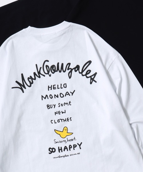 Mark Gonzales(マーク・ゴンザレス)の「2026AW MARK GONZALES/マークゴンザレス オーバーサイズ ワンポイント刺繍 袖プリント バックプリント ロングスリーブTシャツ レディース メンズ(Tシャツ/カットソー・メンズ・ホワイト系その他3/ホワイト系その他/ホワイト/ブラック系その他/ホワイト系その他2/ブラック系その他3/ブラック/ブラック系その他2/ホワイト系その他4/ブラック系その他5/ホワイト系その他5/ブラック系その他4/ブラック系その他6/ホワイト系その他6/ブラウン系その他/ブラック系その他7・M/L/LL)」の8枚目の写真