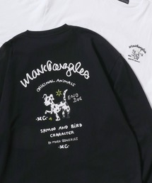 Mark Gonzales（マーク・ゴンザレス）の「2026SS MARK GONZALES マークゴンザレス オーバーサイズ ワンポイント刺繍 袖プリント バックプリント ロングスリーブTシャツ レディース メンズ（Tシャツ/カットソー）」