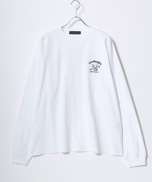 Mark Gonzales(マーク・ゴンザレス)の「2026AW MARK GONZALES/マークゴンザレス オーバーサイズ ワンポイント刺繍 袖プリント バックプリント ロングスリーブTシャツ レディース メンズ(Tシャツ/カットソー・メンズ・ホワイト系その他3/ホワイト系その他/ホワイト/ブラック系その他/ホワイト系その他2/ブラック系その他3/ブラック/ブラック系その他2/ホワイト系その他4/ブラック系その他5/ホワイト系その他5/ブラック系その他4/ブラック系その他6/ホワイト系その他6/ブラウン系その他/ブラック系その他7・M/L/LL)」の17枚目の写真