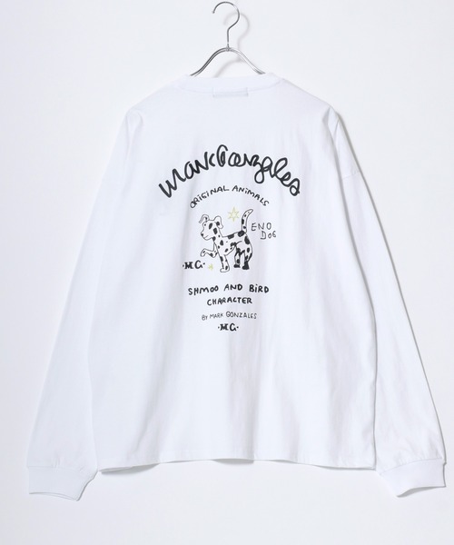 Mark Gonzales(マーク・ゴンザレス)の「2026AW MARK GONZALES/マークゴンザレス オーバーサイズ ワンポイント刺繍 袖プリント バックプリント ロングスリーブTシャツ レディース メンズ(Tシャツ/カットソー・メンズ・ホワイト系その他3/ホワイト系その他/ホワイト/ブラック系その他/ホワイト系その他2/ブラック系その他3/ブラック/ブラック系その他2/ホワイト系その他4/ブラック系その他5/ホワイト系その他5/ブラック系その他4/ブラック系その他6/ホワイト系その他6/ブラウン系その他/ブラック系その他7・M/L/LL)」の18枚目の写真