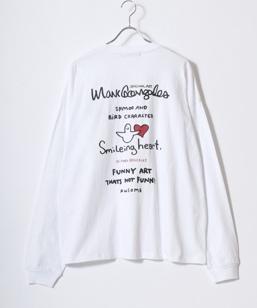 Mark Gonzales(マーク・ゴンザレス)の「2026AW MARK GONZALES/マークゴンザレス オーバーサイズ ワンポイント刺繍 袖プリント バックプリント ロングスリーブTシャツ レディース メンズ(Tシャツ/カットソー・メンズ・ホワイト系その他3/ホワイト系その他/ホワイト/ブラック系その他/ホワイト系その他2/ブラック系その他3/ブラック/ブラック系その他2/ホワイト系その他4/ブラック系その他5/ホワイト系その他5/ブラック系その他4/ブラック系その他6/ホワイト系その他6/ブラウン系その他/ブラック系その他7・M/L/LL)」の22枚目の写真