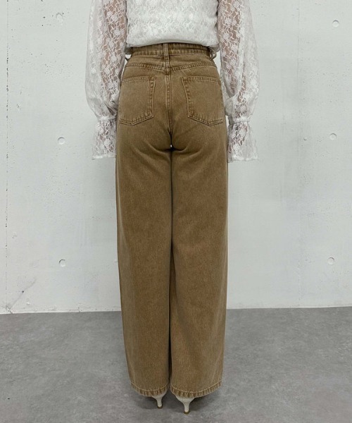 archives（アルシーヴ）の「カラーストレートデニム（デニムパンツ・レディース・ベージュ・SMALL/MEDIUM）」の15枚目の写真