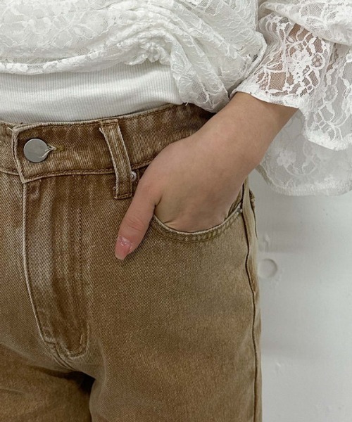 archives（アルシーヴ）の「カラーストレートデニム（デニムパンツ・レディース・ベージュ・SMALL/MEDIUM）」の18枚目の写真