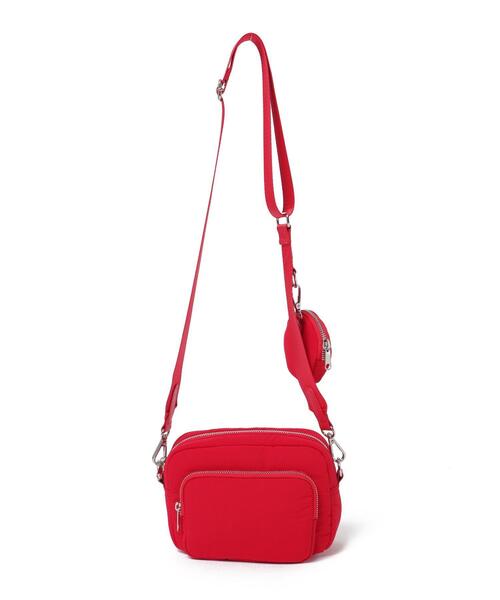 WEGO(ウィゴー)の「WEGO/サークルポーチ付きスクエアショルダー(ショルダーバッグ・レディース・ブラック/ブルー系その他/その他1/レッド・FREE)」の13枚目の写真