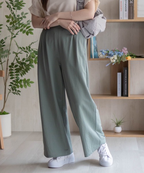 NAVY（ネイビー）の「nAvy SARARI ワイドパンツ（その他パンツ・レディース・グリーン/オレンジ/ブラック/ライトベージュ/チャコールグレー・L/M）」の18枚目の写真