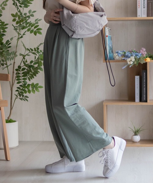 NAVY（ネイビー）の「nAvy SARARI ワイドパンツ（その他パンツ・レディース・グリーン/オレンジ/ブラック/ライトベージュ/チャコールグレー・L/M）」の19枚目の写真