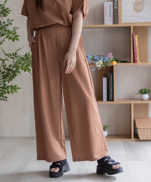 NAVY（ネイビー）の「nAvy SARARI ワイドパンツ（その他パンツ・レディース・グリーン/オレンジ/ブラック/ライトベージュ/チャコールグレー・L/M）」の21枚目の写真