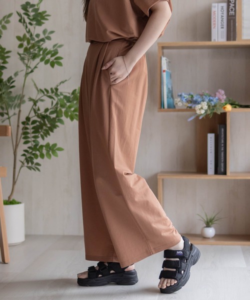 NAVY（ネイビー）の「nAvy SARARI ワイドパンツ（その他パンツ・レディース・グリーン/オレンジ/ブラック/ライトベージュ/チャコールグレー・L/M）」の22枚目の写真