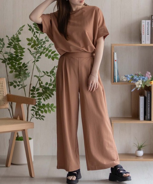 NAVY（ネイビー）の「nAvy SARARI ワイドパンツ（その他パンツ・レディース・グリーン/オレンジ/ブラック/ライトベージュ/チャコールグレー・L/M）」の20枚目の写真