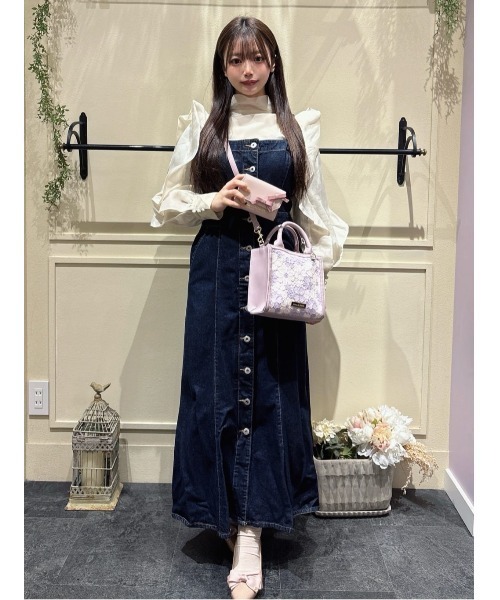 Maison de FLEUR(メゾンドフルール)の「フラワーレース2Wayスクエアトートバッグ(トートバッグ・レディース・ラベンダー/アイボリー・FREE)」の20枚目の写真