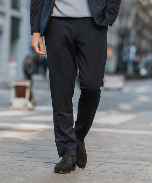 EDIFICE（エディフィス）の「ハイツイスト ジャージー スラックス 【セットアップ着用可能】（スラックス・メンズ・ネイビー/ベージュ/チャコールグレー・MEDIUM/SMALL/X-SMALL/XX-LARGE/X-LARGE/LARGE）」の6枚目の写真