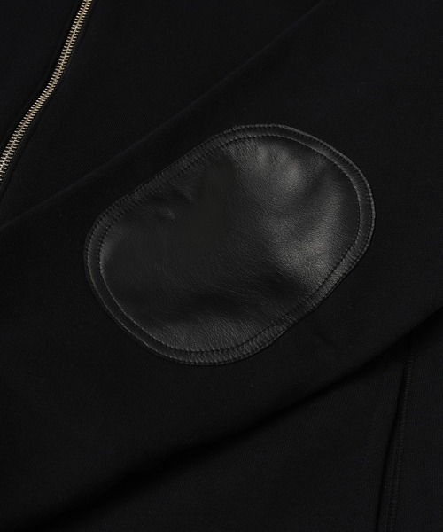 Jieda(ジエダ)の「LEATHER COLLAR SWEAT ZIP JACKET(ブルゾン・メンズ・ブラック・2/1)」の11枚目の写真