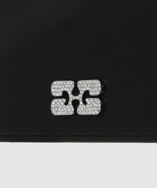 Ganni Bou Flap Card Holder Strass（カードケース）｜GANNI