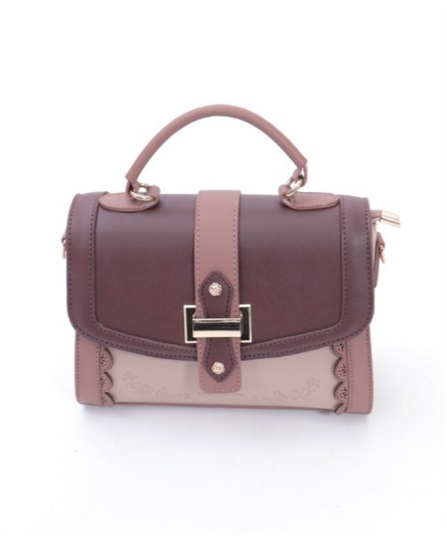 axes femme（アクシーズファム）の「配色フラップミニバッグ（ショルダーバッグ・レディース・ワイン/ベージュ/ブラウン・FREE）」の10枚目の写真