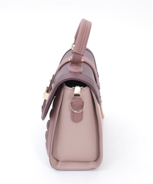 axes femme（アクシーズファム）の「配色フラップミニバッグ（ショルダーバッグ・レディース・ワイン/ベージュ/ブラウン・FREE）」の11枚目の写真