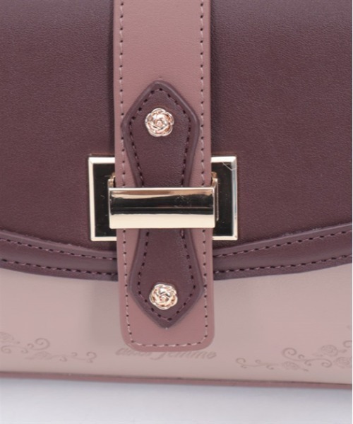 axes femme（アクシーズファム）の「配色フラップミニバッグ（ショルダーバッグ・レディース・ワイン/ベージュ/ブラウン・FREE）」の6枚目の写真