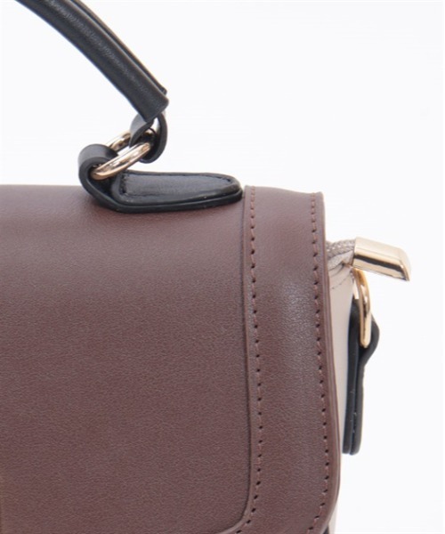 axes femme（アクシーズファム）の「配色フラップミニバッグ（ショルダーバッグ・レディース・ワイン/ベージュ/ブラウン・FREE）」の18枚目の写真