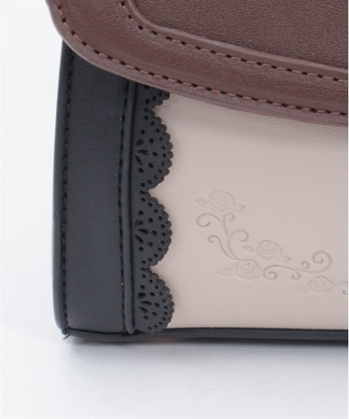 axes femme（アクシーズファム）の「配色フラップミニバッグ（ショルダーバッグ・レディース・ワイン/ベージュ/ブラウン・FREE）」の19枚目の写真