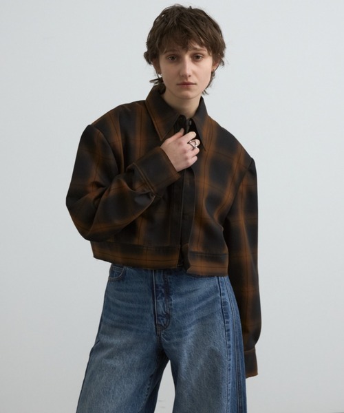セール】ROME CHECK SHIRT JACKET/ローマチェックシャツ