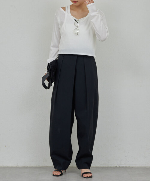 GALLARDAGALANTE レイヤードカットソー GALLARDAGALANTE（ガリャルダガランテ）の「レイヤード