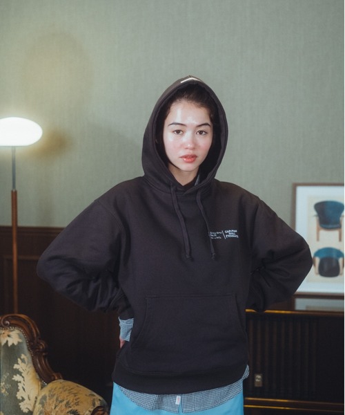 common gull products.（コモンガルプロダクツ）の「CONVENIENCEYOUNG×common gull products. people and animals hoodie（パーカー・レディース・オートミール/スミクロ/ピンク系・SMALL/MEDIUM/LARGE）」の14枚目の写真