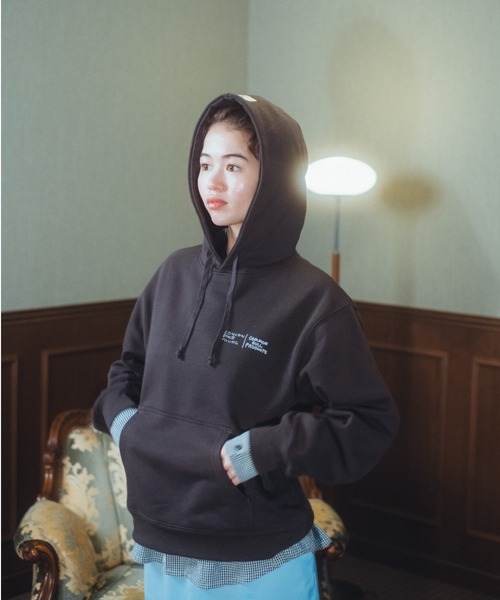 common gull products.（コモンガルプロダクツ）の「CONVENIENCEYOUNG×common gull products. people and animals hoodie（パーカー・レディース・オートミール/スミクロ/ピンク系・SMALL/MEDIUM/LARGE）」の16枚目の写真