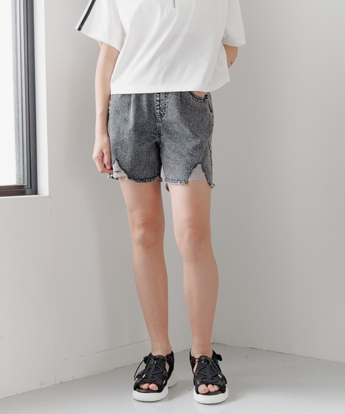 GLOBAL WORK（グローバルワーク）の「GOODデニムアソートショートパンツ/147416（デニムパンツ・キッズ・ブラック系9/ブルー系3/ブラック系/ブルー系/ブラック系1/ブルー系その他/ライトグレー・130cm/140cm/150cm/160cm）」の15枚目の写真