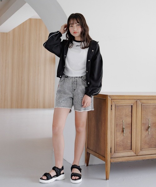 専用 HaversackATTIRE シルクショートパンツとデニムジャケット GOODデニムアソートショートパンツ/147416(デニムパンツ