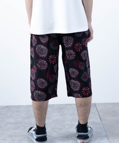 SKKONE(スコーネ)の「【Nylaus】レーヨン リラックスパンツ ハーフパンツ ショートパンツ(その他パンツ・メンズ・ブラック×レッド/ブラック/カーキ/ブルー/インディゴ×ゴールド/ブラック×ホワイト/チャコール・M/L/LL)」の20枚目の写真