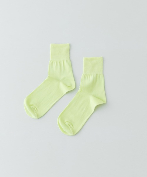 RODE SKO（ロデスコ）の「PIEDI NUDI　COTTON SOLID SHORT SOCKS（ソックス/靴下・レディース・シルバー/ホワイト/グリーン系その他・-）」の2枚目の写真