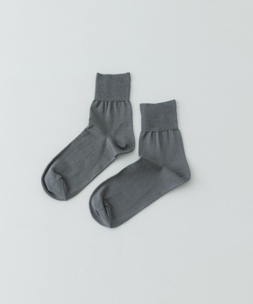 RODE SKO（ロデスコ）の「PIEDI NUDI　COTTON SOLID SHORT SOCKS（ソックス/靴下・レディース・シルバー/ホワイト/グリーン系その他・-）」の3枚目の写真